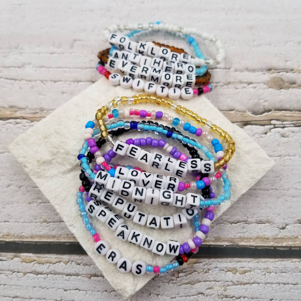 Taylor Swift Swiftie Fandom Seed Bead Bracelet