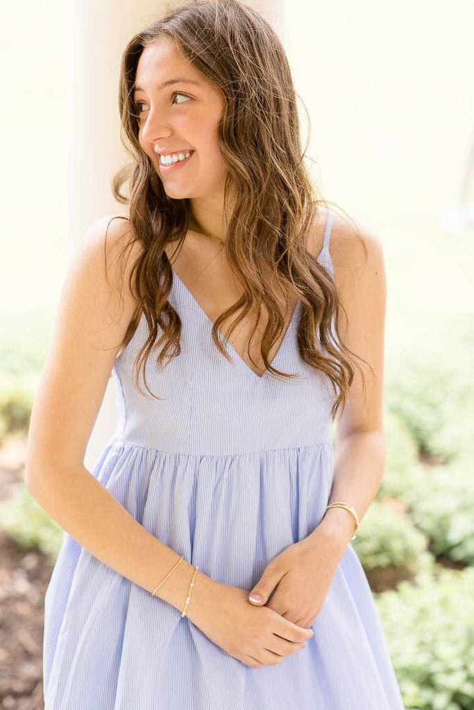 Seaside blue Shell Midi