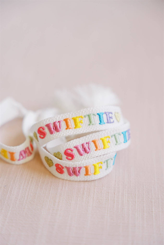 SALE Rainbow Swiftie Woven Bracelet