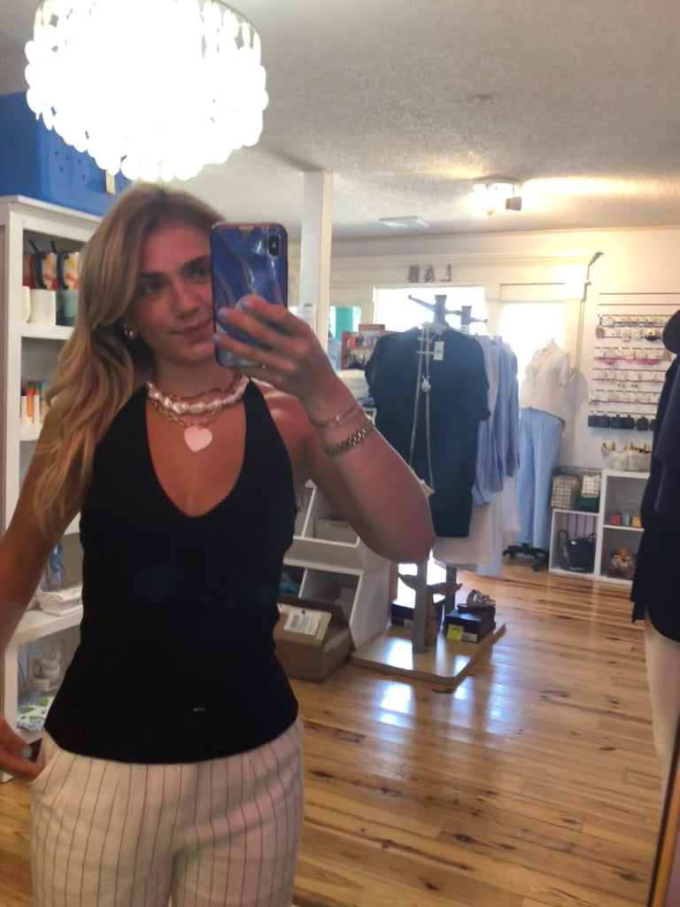 Laryn Knit Halter Top