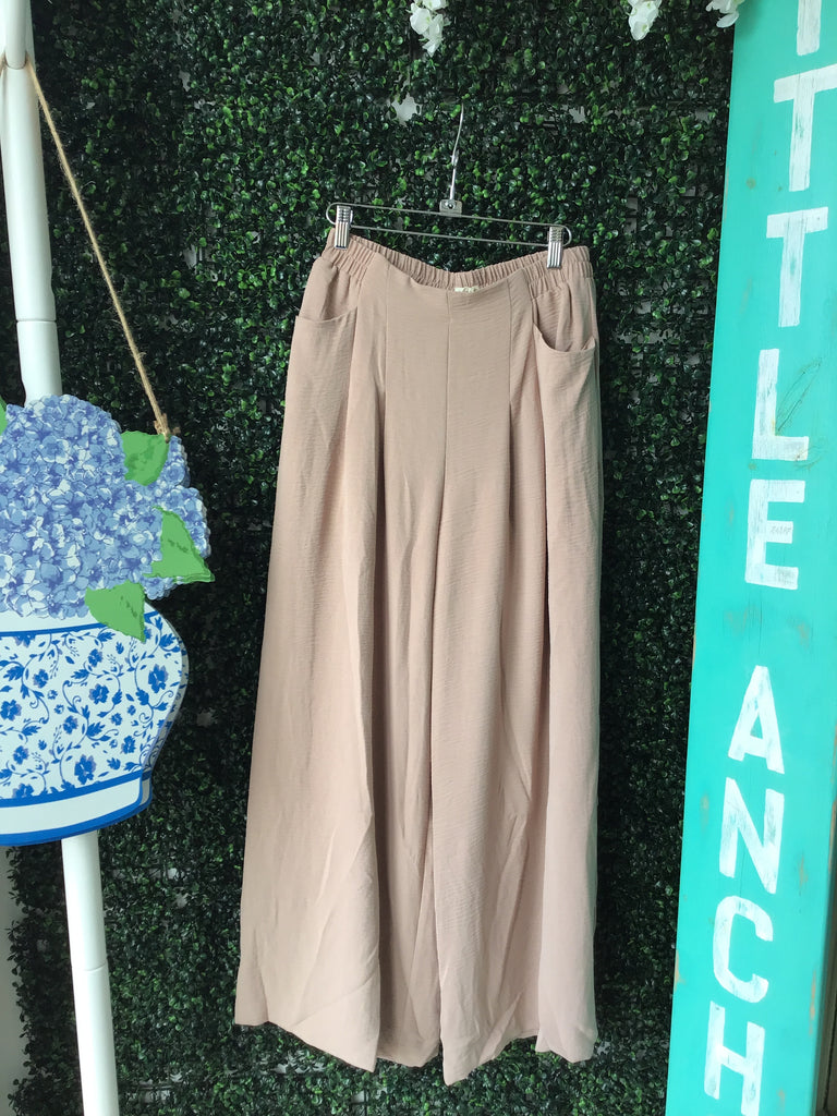 Crepe pocket pants