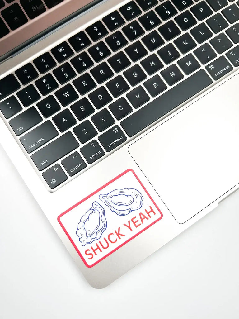 Shuck Yeah Sticker Decal Oyster Funny Seafood Vinyl Laptop