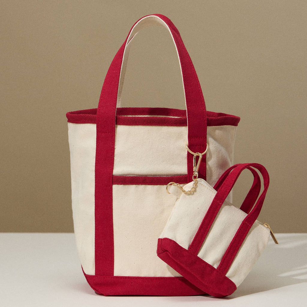 EcoCharm Cotton Everywhere-Carry Canvas Tote Bag -Small Size: Olive / One-size / 5DG78049