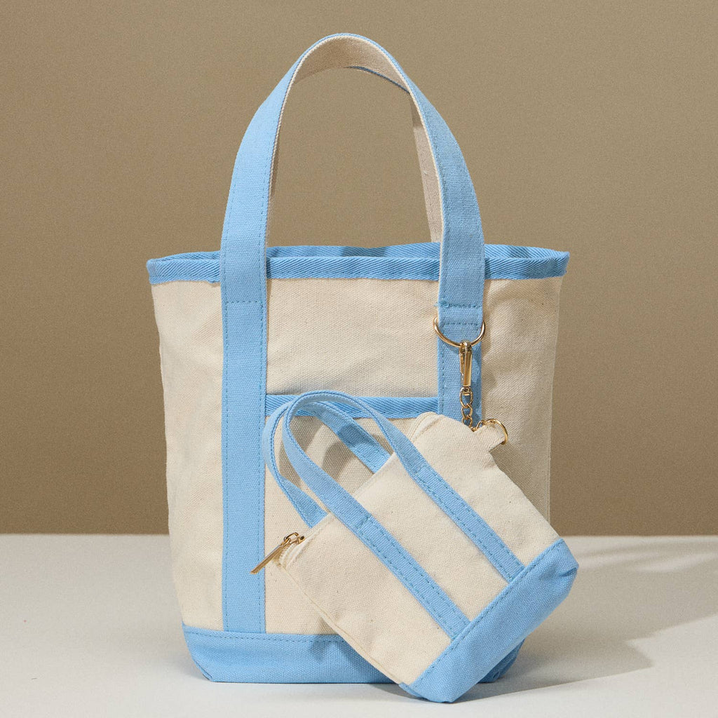 EcoCharm Cotton Everywhere-Carry Canvas Tote Bag -Small Size: Lavender / One-size / 5DG78049