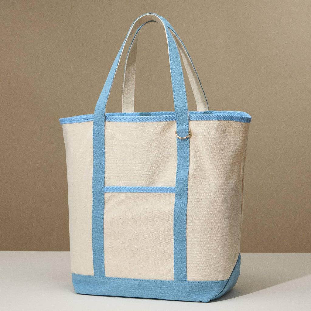 Ecofriendly Cotton Canvas Carry Tote with Charm Holder: Red / One size / 5DG78048