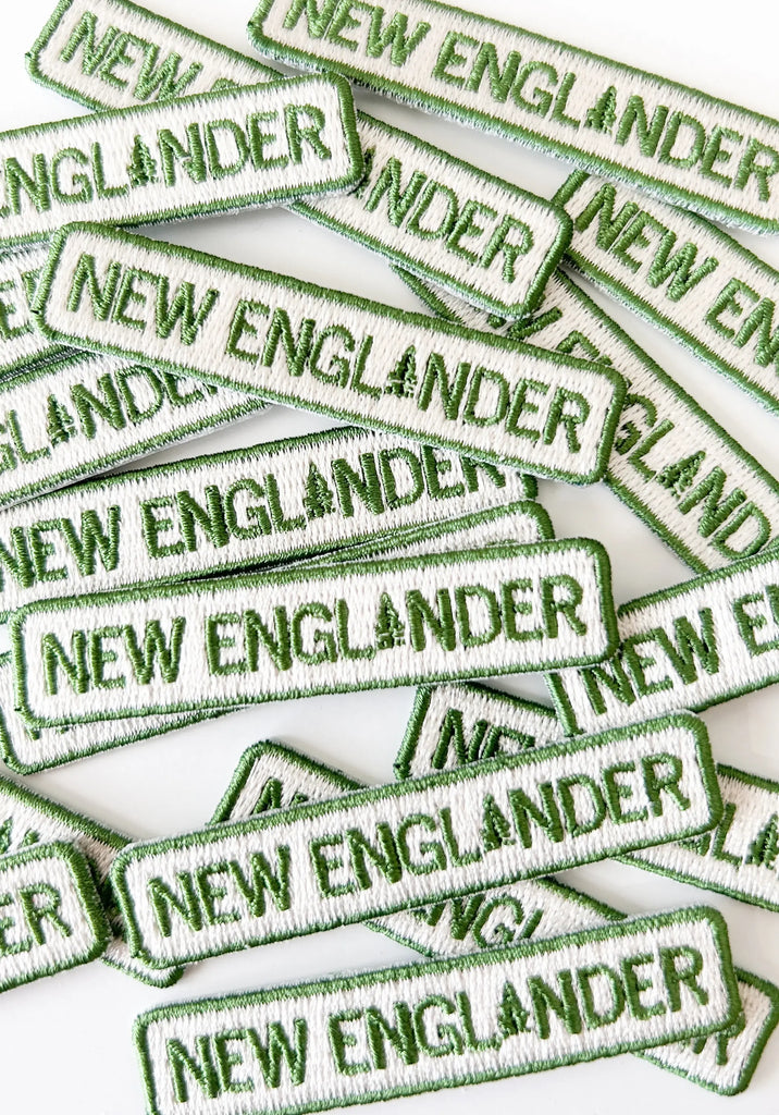 New England Embroidered Iron - On Patch New Englander 