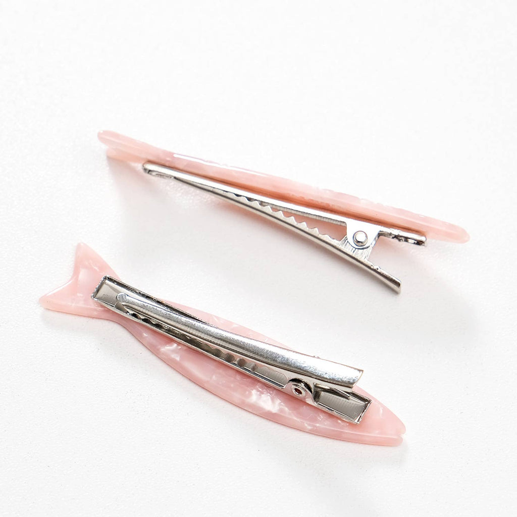 Floral Sardine Fish Barrette