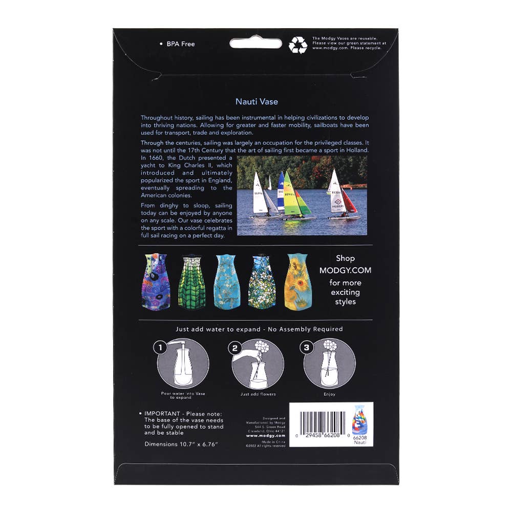 Modgy Expandable Vase - Nauti - Sailboat