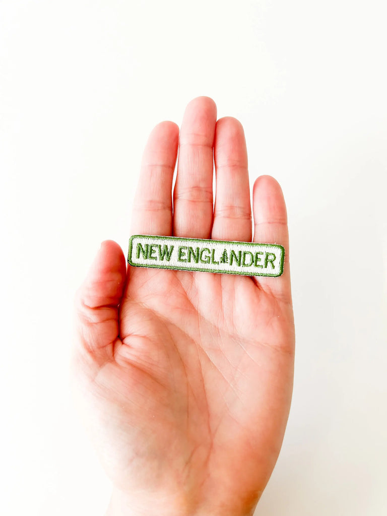 New England Embroidered Iron - On Patch New Englander 