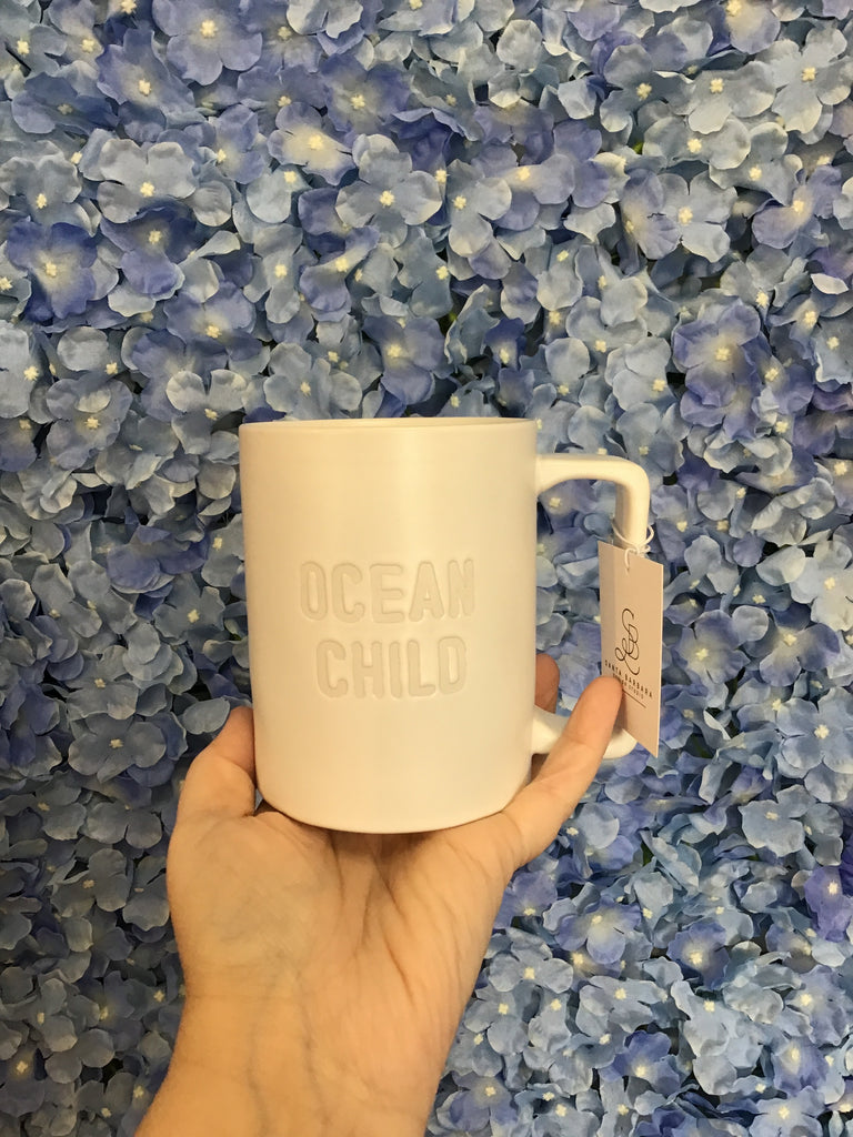 White beach mugs