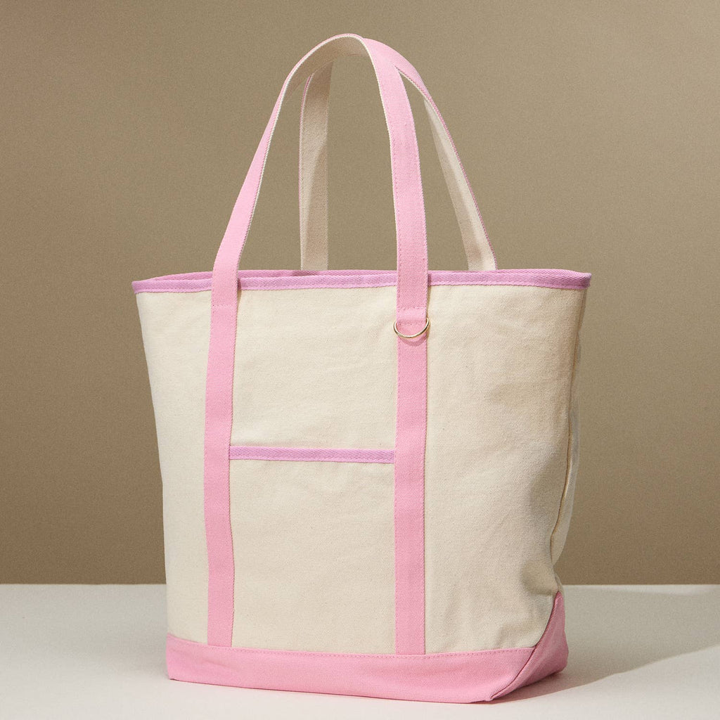 Ecofriendly Cotton Canvas Carry Tote with Charm Holder: Green / One size / 5DG78048