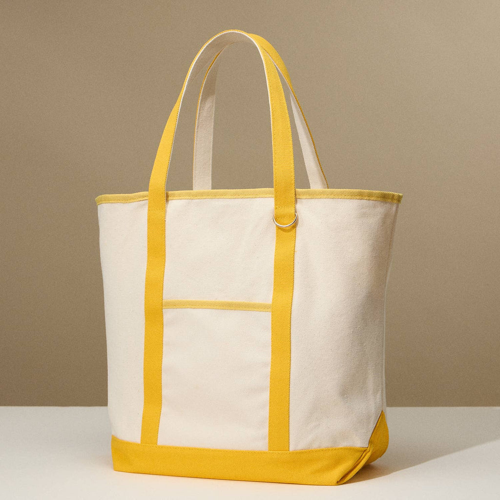 Ecofriendly Cotton Canvas Carry Tote with Charm Holder: Green / One size / 5DG78048