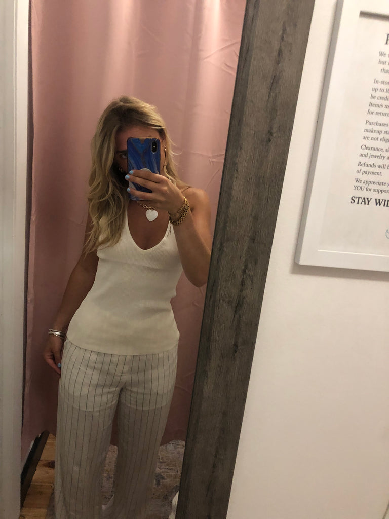 Laryn Knit Halter Top