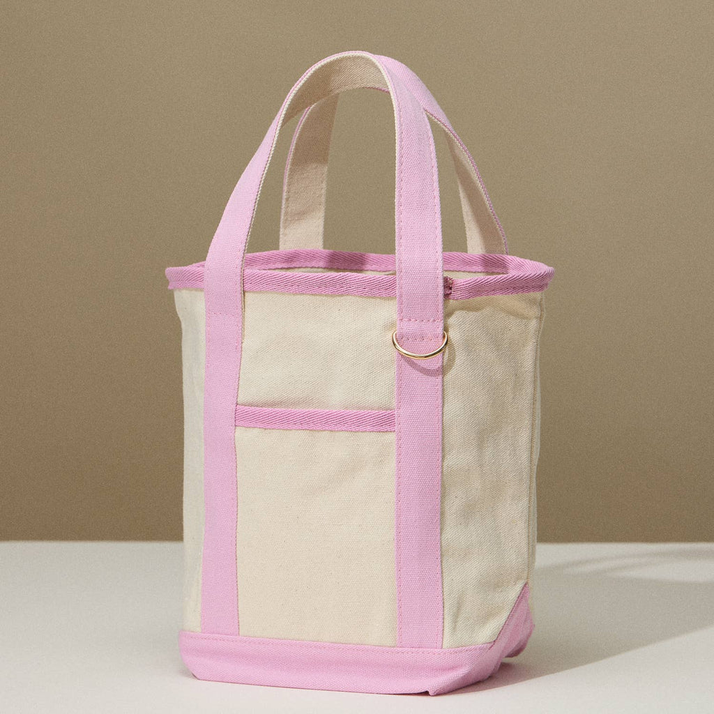 EcoCharm Cotton Everywhere-Carry Canvas Tote Bag -Small Size: Light Blue / One-size / 5DG78049