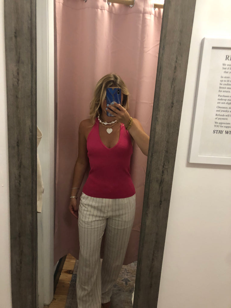 Laryn Knit Halter Top