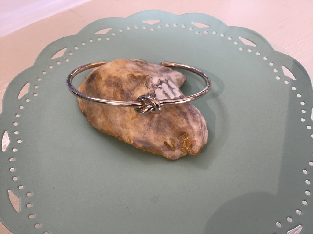 Silver knot bracelet
