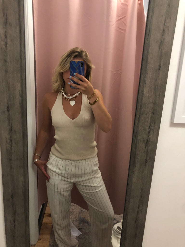 Laryn Knit Halter Top