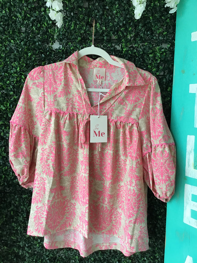 Boho damask top