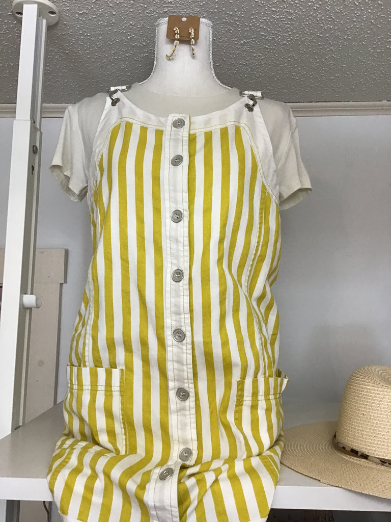 Sunshine Stripe Overall Dress