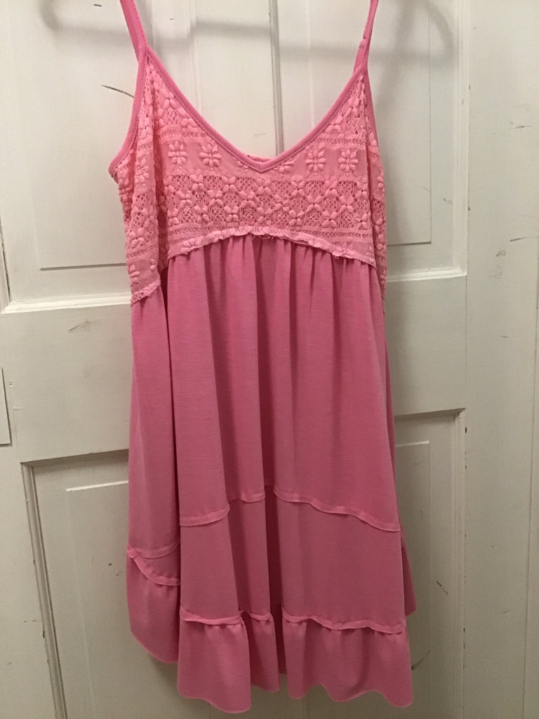 Pink Dress with Lace