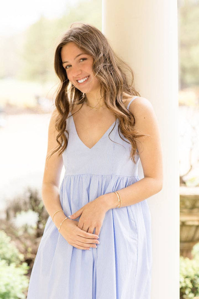 Seaside blue Shell Midi