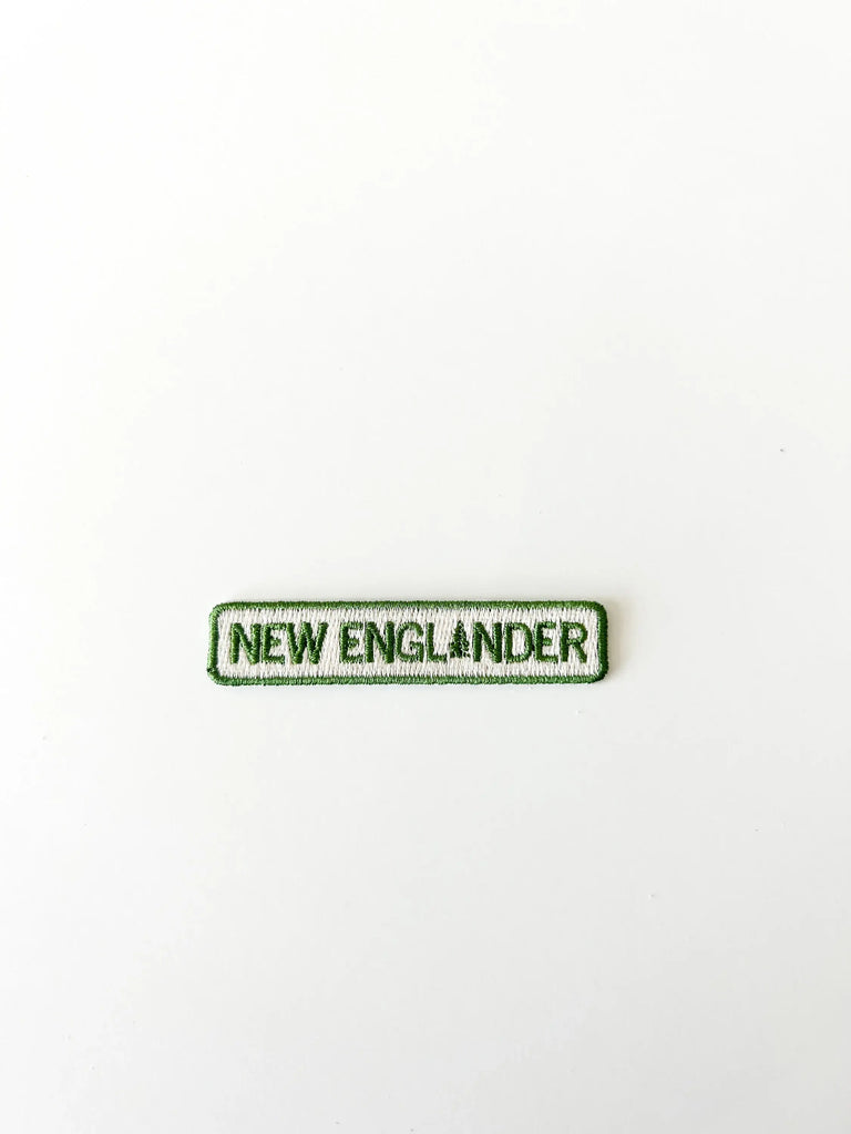 New England Embroidered Iron - On Patch New Englander 
