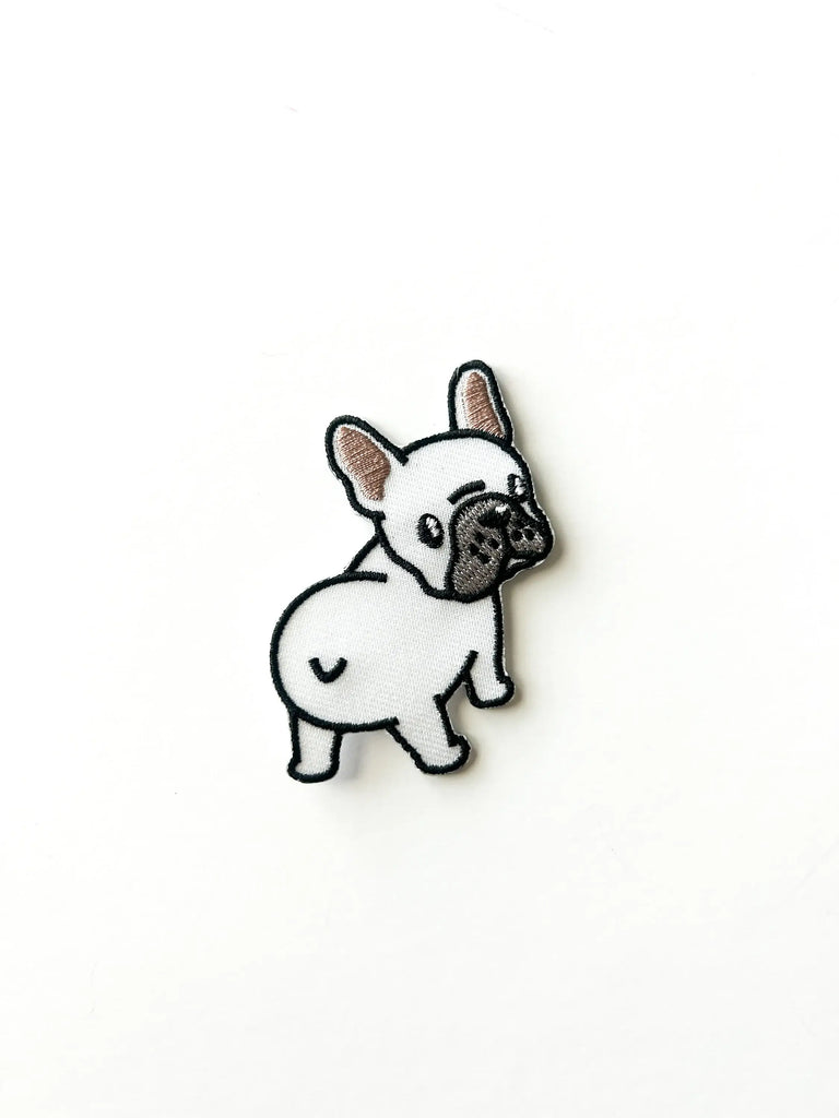 French Bulldog Embroidered Iron On Patch
