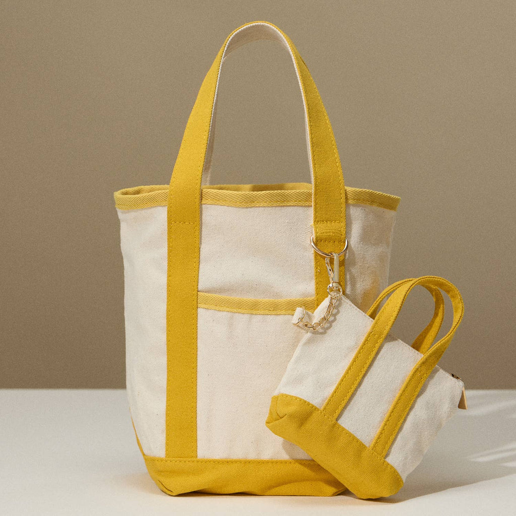 EcoCharm Cotton Everywhere-Carry Canvas Tote Bag -Small Size: Olive / One-size / 5DG78049