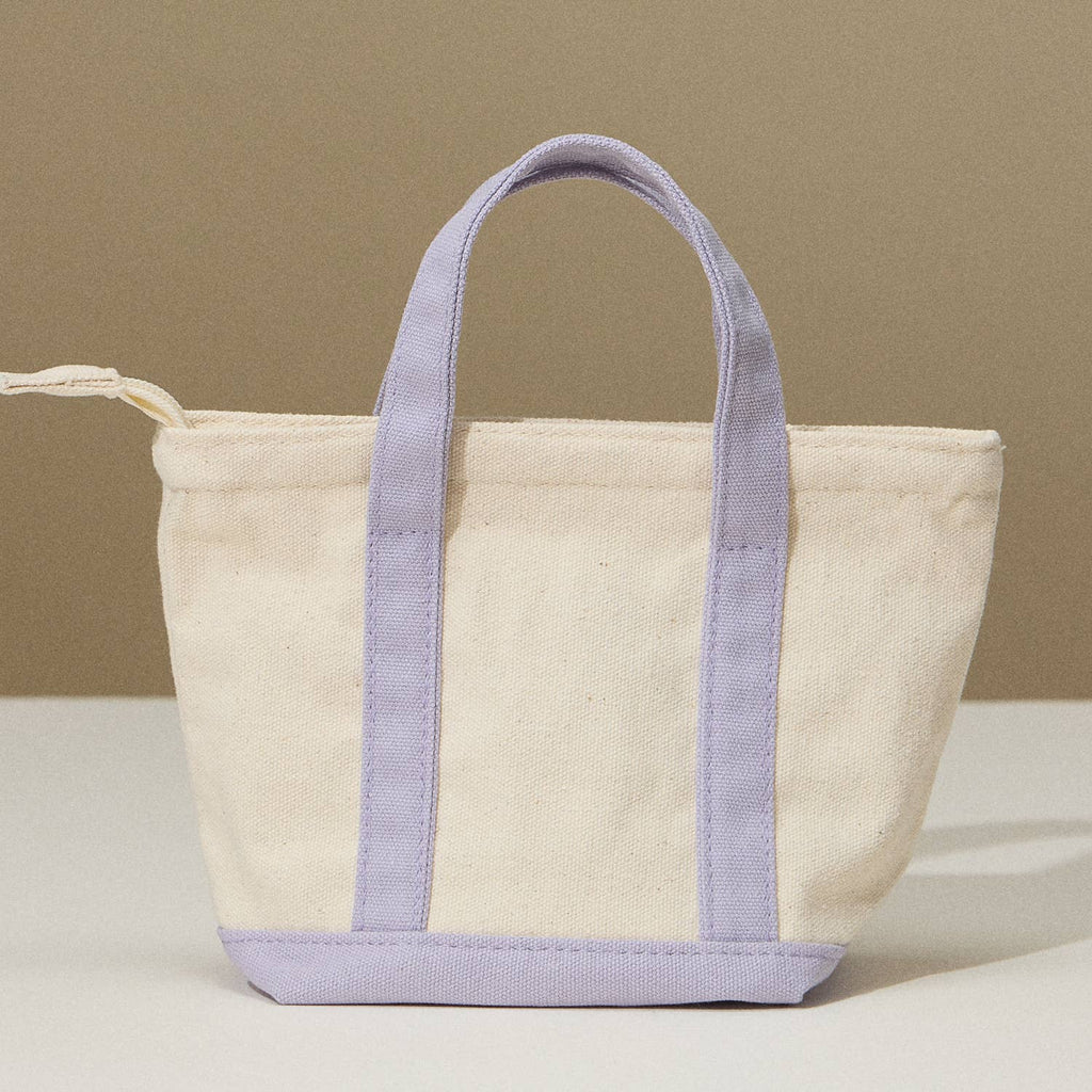 EcoCharm Cotton Everywhere-Carry Canvas Bag – Mini Size: Lavendar / One size / 5DG78050