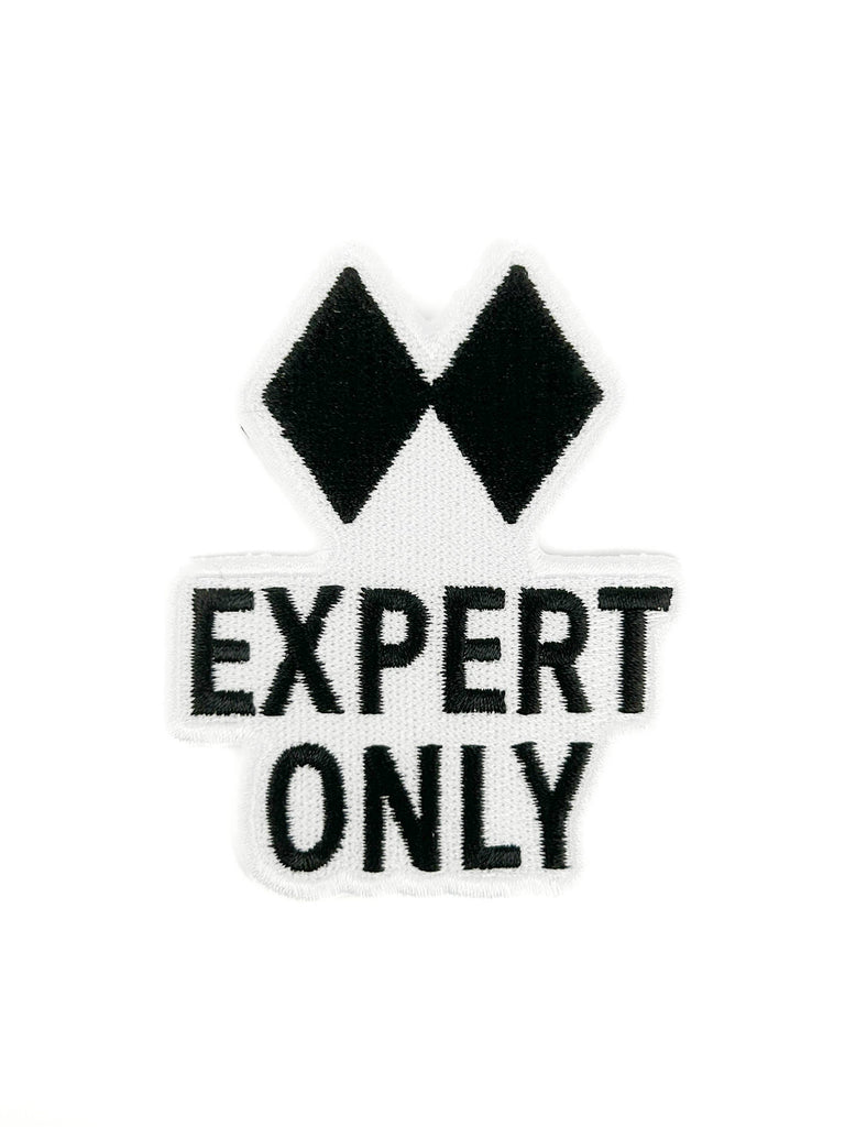 Expert Only Double Black Diamond Patch | Skiing Snowboarding