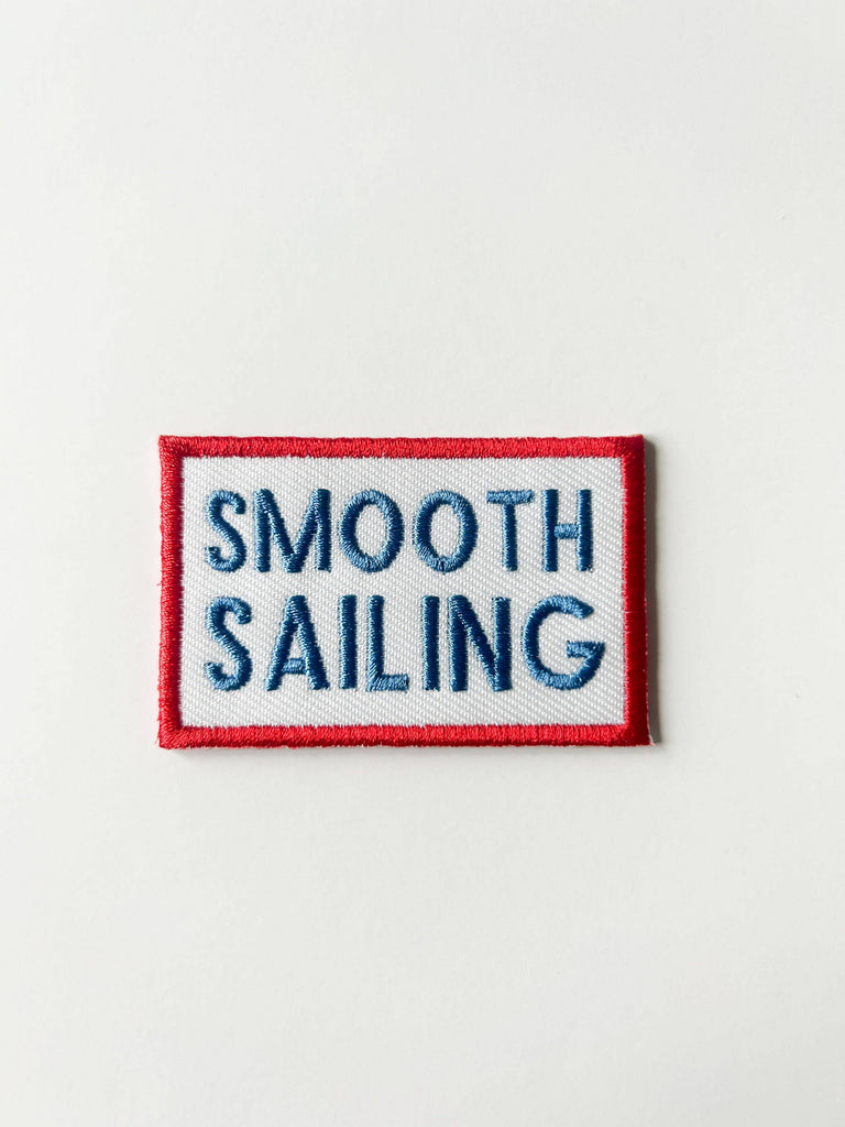 Smooth Sailing Embroidered Iron-On Patch