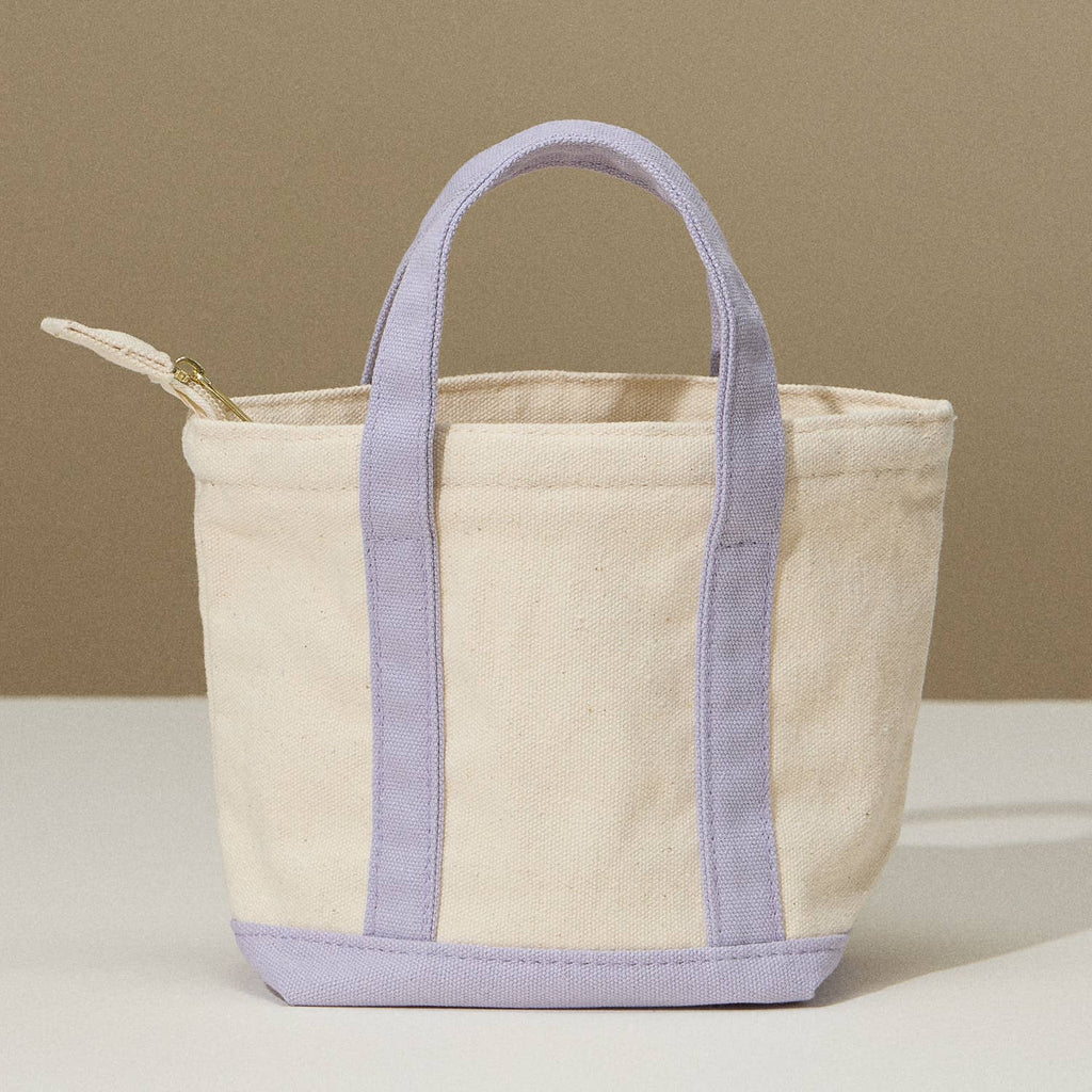 EcoCharm Cotton Everywhere-Carry Canvas Bag – Mini Size: Lavendar / One size / 5DG78050