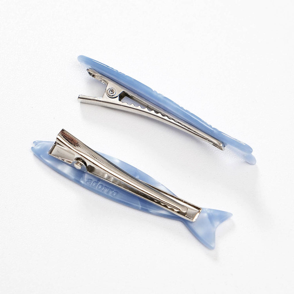 Floral Sardine Fish Barrette