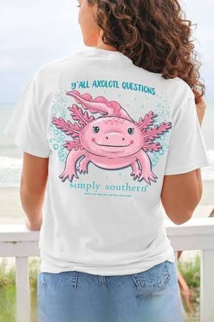 Y'all Axolotl Questions Youth Simply Southern Tee