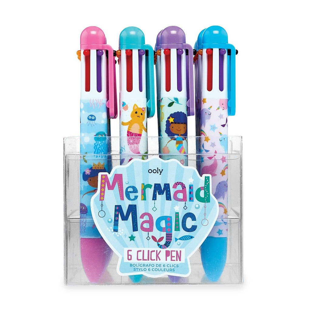 OOLY - 6 Click Pens: Mermaid Magic