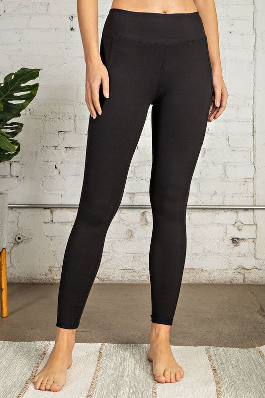 Black Pocket Leggings