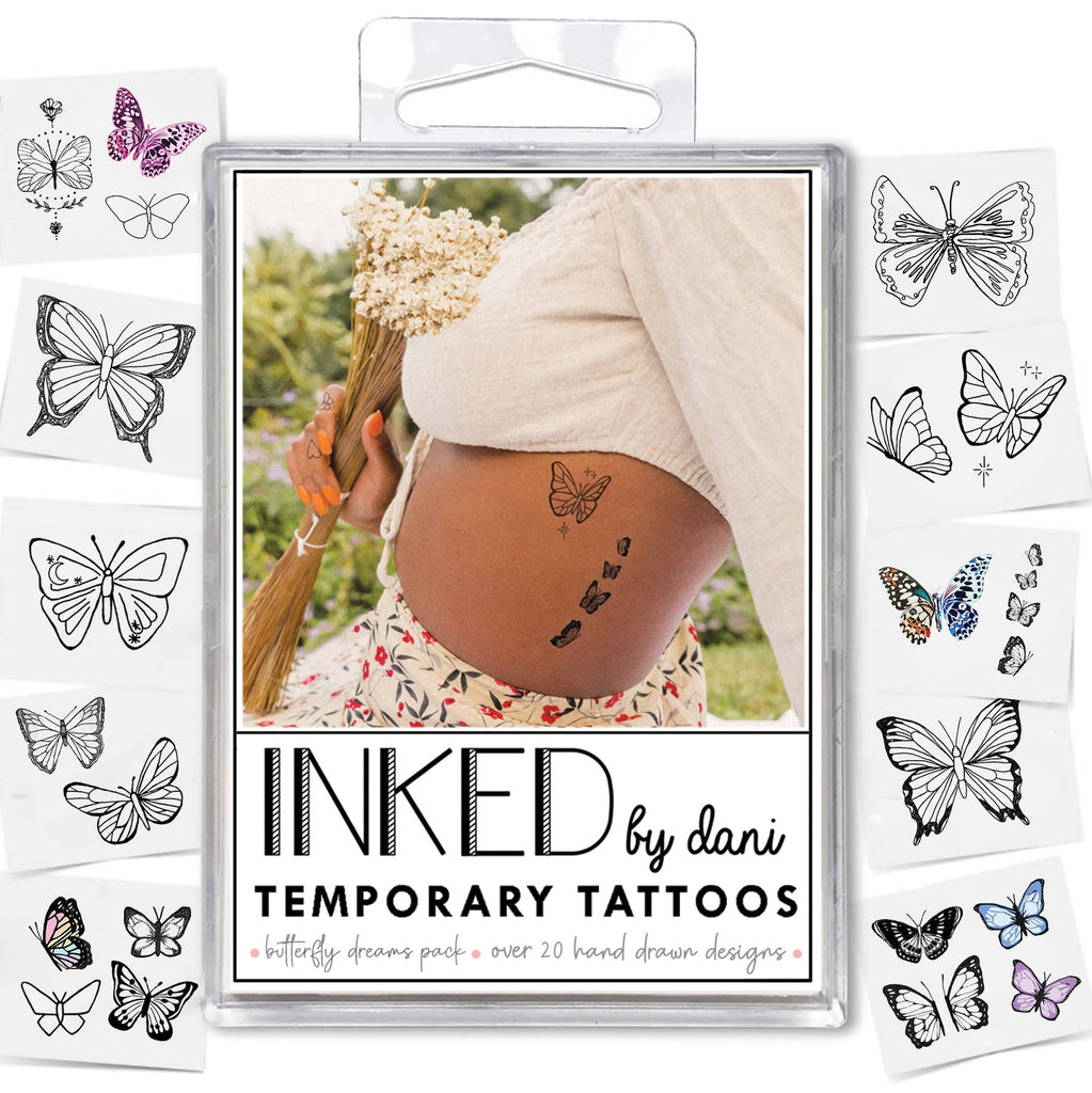 INKED by dani Temporary Tattoo packs