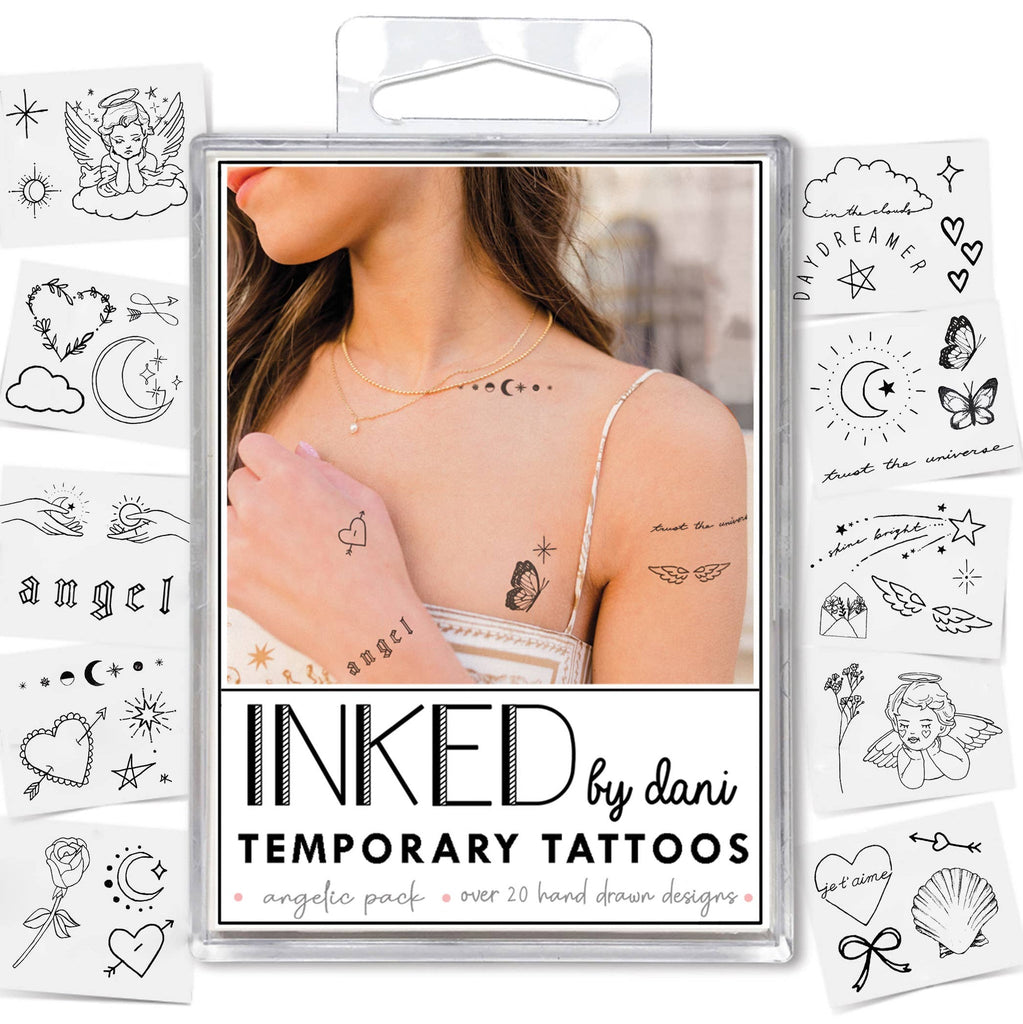 INKED by dani Temporary Tattoo packs