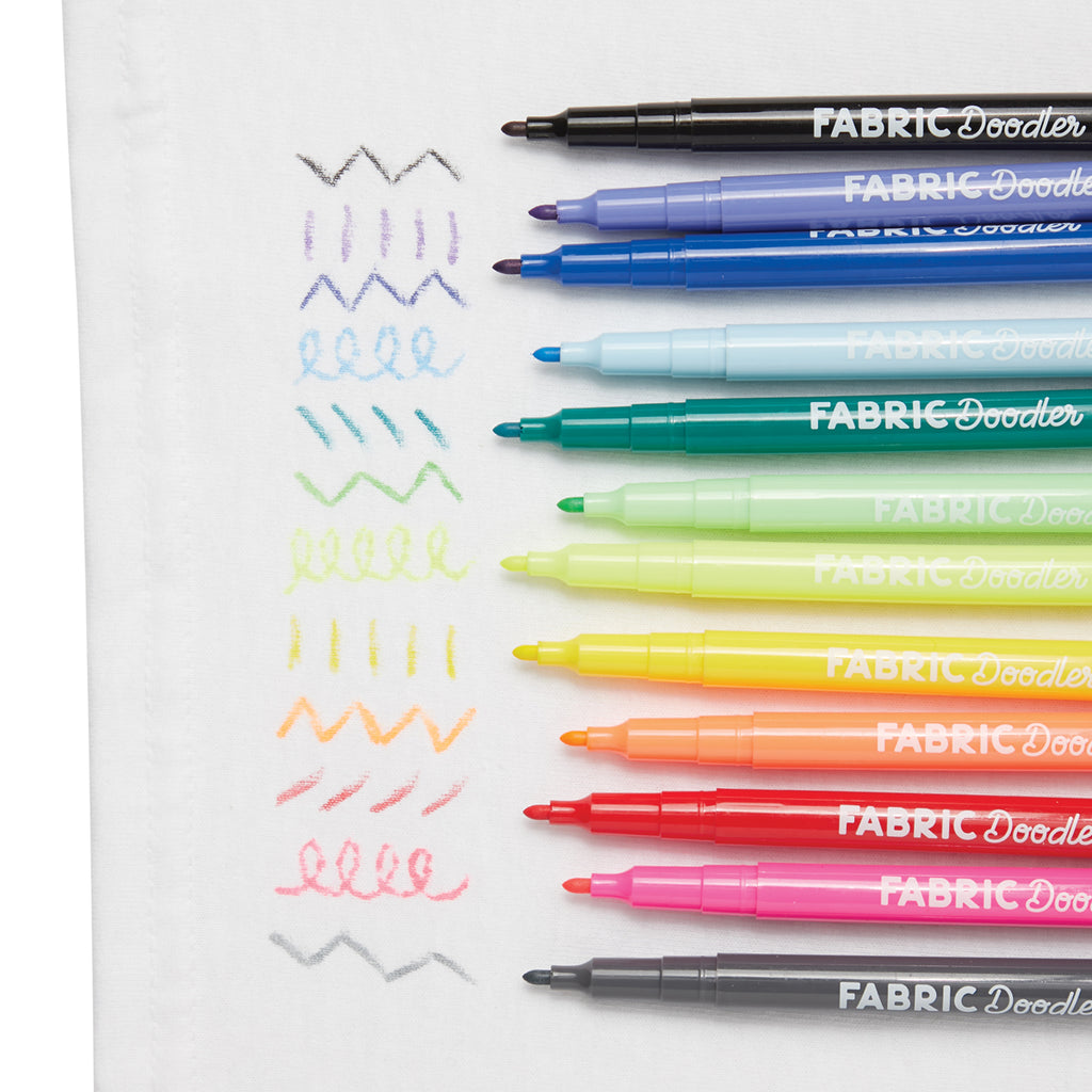 Fabric Doodlers Markers - Set of 12