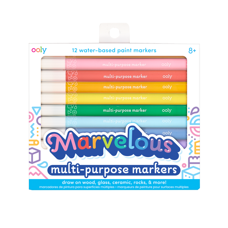 Marvelous Mutli Purpose Paint Marker - 12 colors